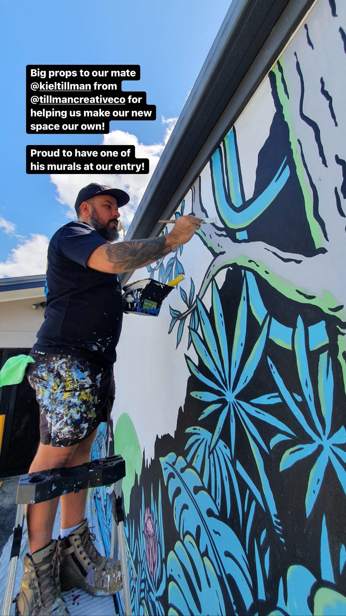 Tree Trunk Office Mural